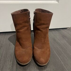 Brown Suede Ankle Boots